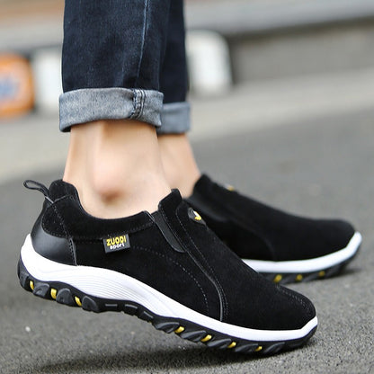 Novos Tênis Casuais Masculinos Ultraleves para Exterior Sapatos Casuais Masculinos de Tamanho Grande Design de Peça Única para Calçar Rápido e Fácil