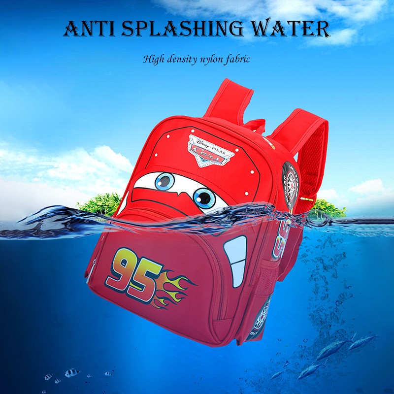 Cars Waterproof and Lightweight Car Backpack, Children's Backpack, Boys' Favorite Backpack