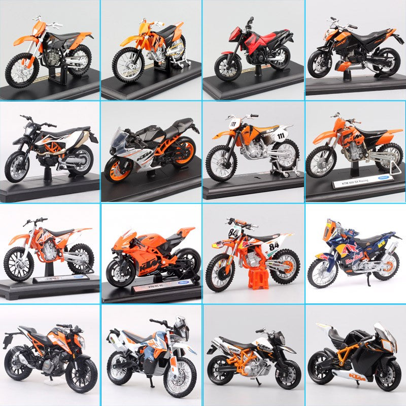 Modelo de motocicleta Maisto KTM 450 SX SXF EXC Racing RC 8C RC390 690 SMC R 640 Duke II Rally de escala 1/18 Diecast Veículos de Moto de Trilha