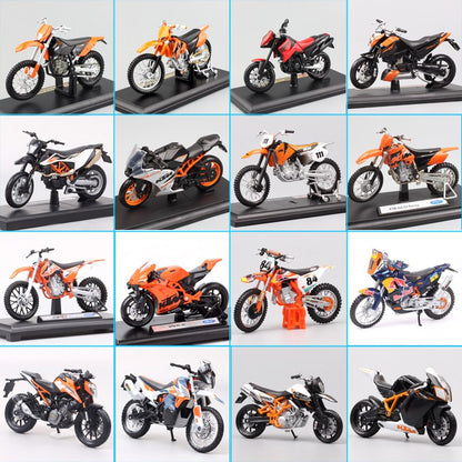 Modelo de motocicleta Maisto KTM 450 SX SXF EXC Racing RC 8C RC390 690 SMC R 640 Duke II Rally de escala 1/18 Diecast Veículos de Moto de Trilha