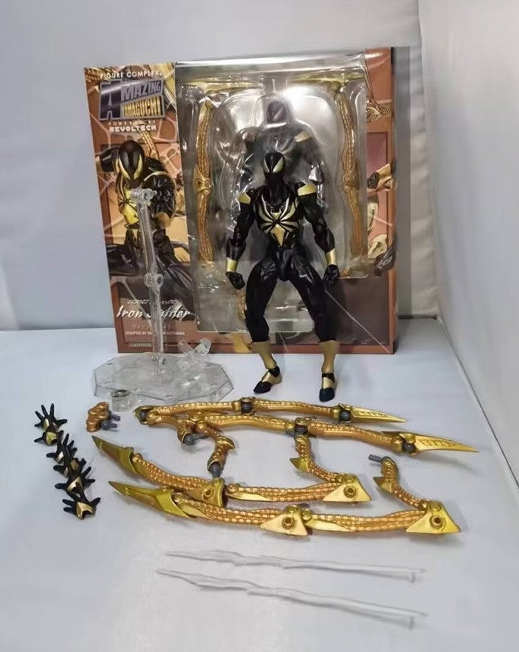 Bonecos de 15cm do filme da Marvel Comics, Homem-Aranha de Ferro articulado, Estátua de boneco de ação, Brinquedos colecionáveis de presente