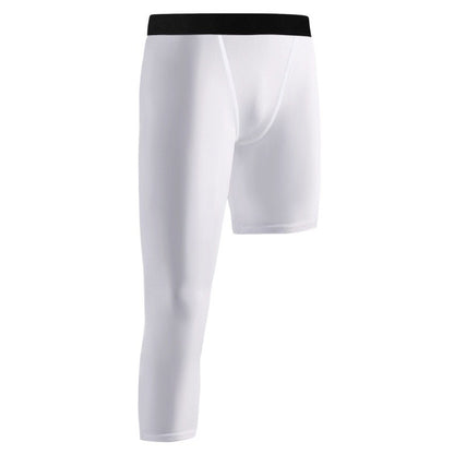 Single Leg Basketball Leggings Quick Drying 6-14 Years Teen Boys Running Football Yoga Fitness Compression Pants Sports
