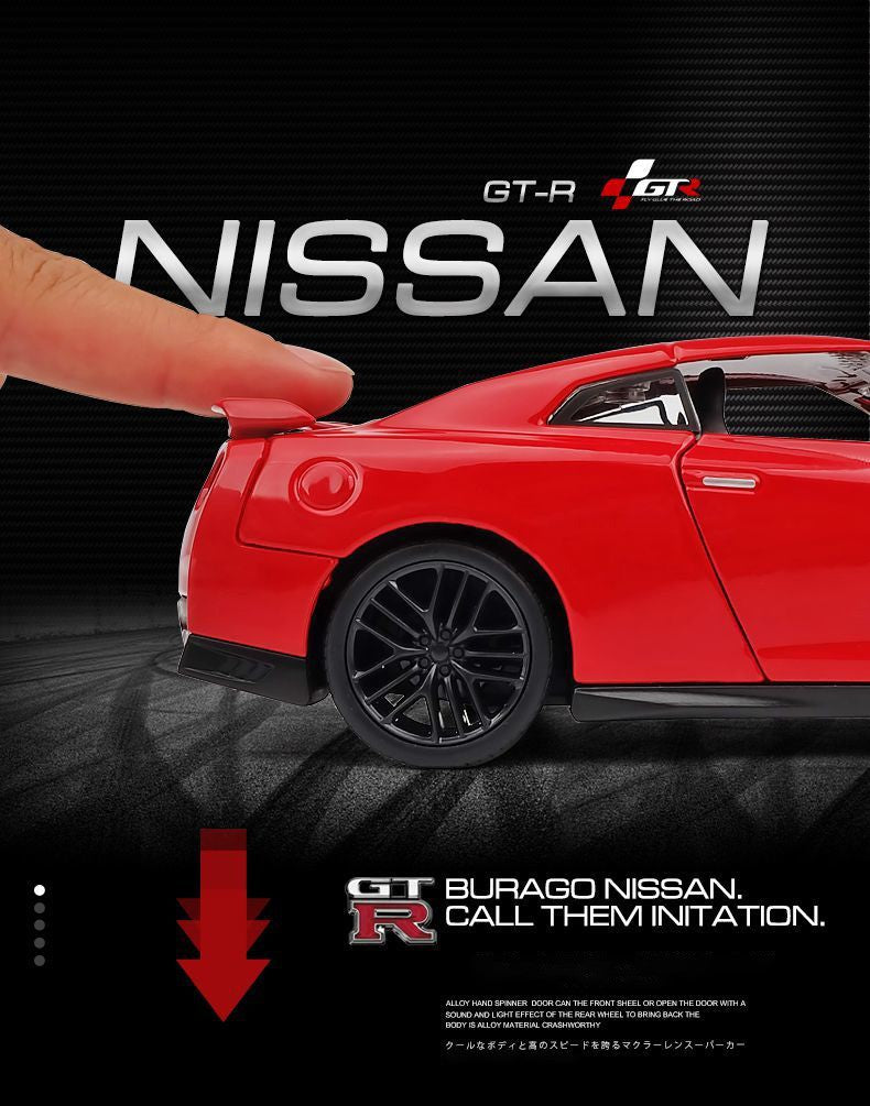 Bburago 1:24 Nissan GTR R35 2017 Alloy Car Diecasts & Toy Vehicles Car Model Miniature Scale Model Car Toy For Children