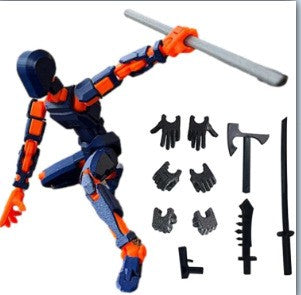 Titan Action Figure Robô Multifuncional Articulado com Múltiplas Juntas que se Transforma, Boneco Manequim Impresso em 3D, Brinquedo Ornamento para Crianças e Adultos, Presentes