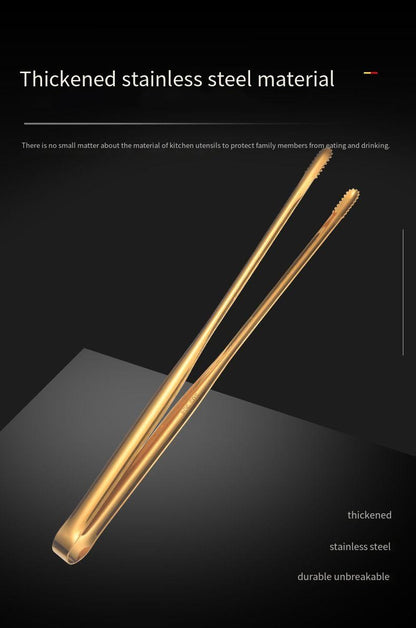 304 stainless steel barbecue tongs, extended barbecue tongs, steak tongs with teeth, food tongs