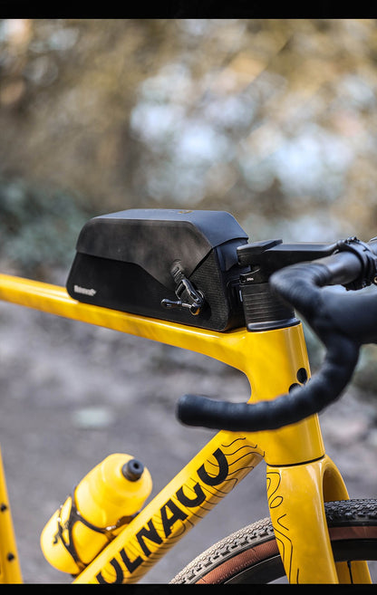 Rhinowalk Bicycle Top Tube Bag Waterproof Bike Front Frame Storage Bag Screw & Strap fixed Cycling Travel For MTB Road Gravel
