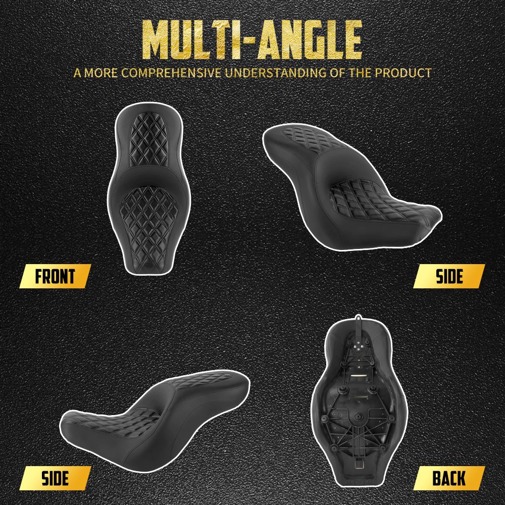 Assento Traseiro Dianteiro para Passageiro de Motocicleta para Harley Softail Sport Glide Low Rider S Low Rider ST 2018-24