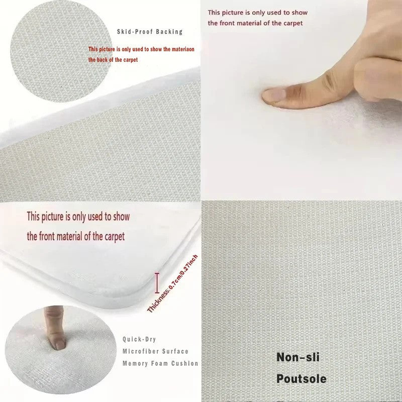 VIKAMA Simple Geometric Kitchen Floor Mats Living Room Floor Carpet Entrance Door Mat Hallway Door Non-Slip Foot Mats Home Decor