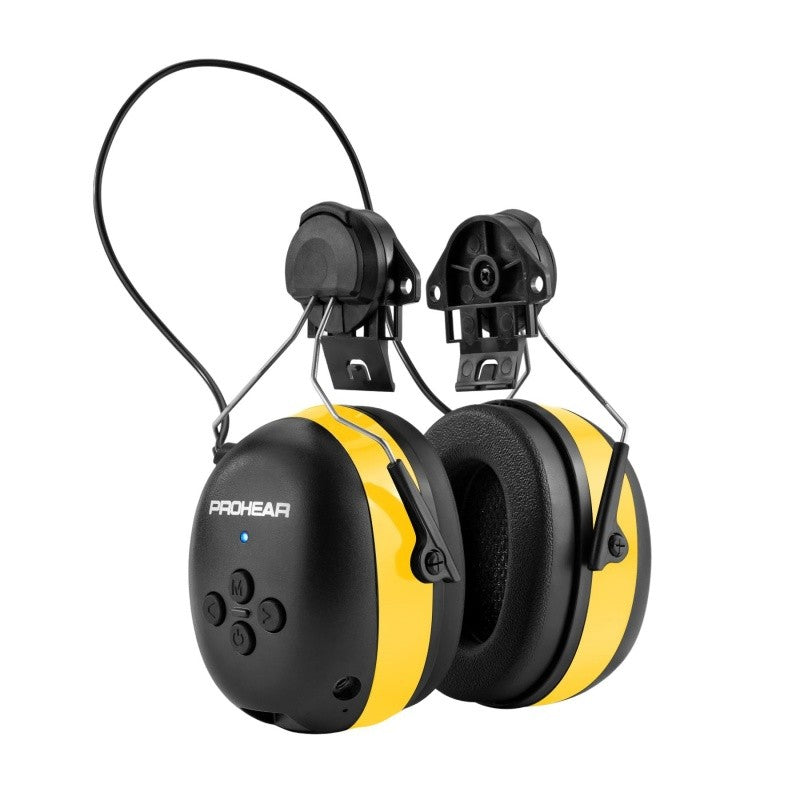 PROHEAR Bluetooth 5.3 Earmuffs Adapter for 3M H-700 Hard Hats DEWALT Hard Hat Hearing Protectors for Construction Worker Mowing