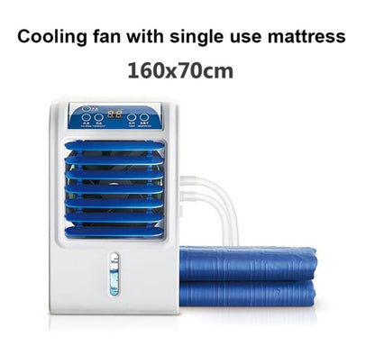 Almofada de resfriamento para cama de circulação de água 12V, almofada de resfriamento de gelo, almofada de resfriamento, colchão de refrigeração resfriado a água, ventilador de refrigeração, condicionador de ar