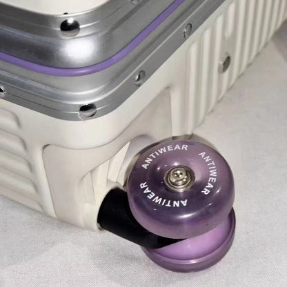 Carry on Suitcase Aluminum Frame with Colorful Silent Spinner Wheel TSA Lock Travel Trolley Case High-quality Rolling Luggage