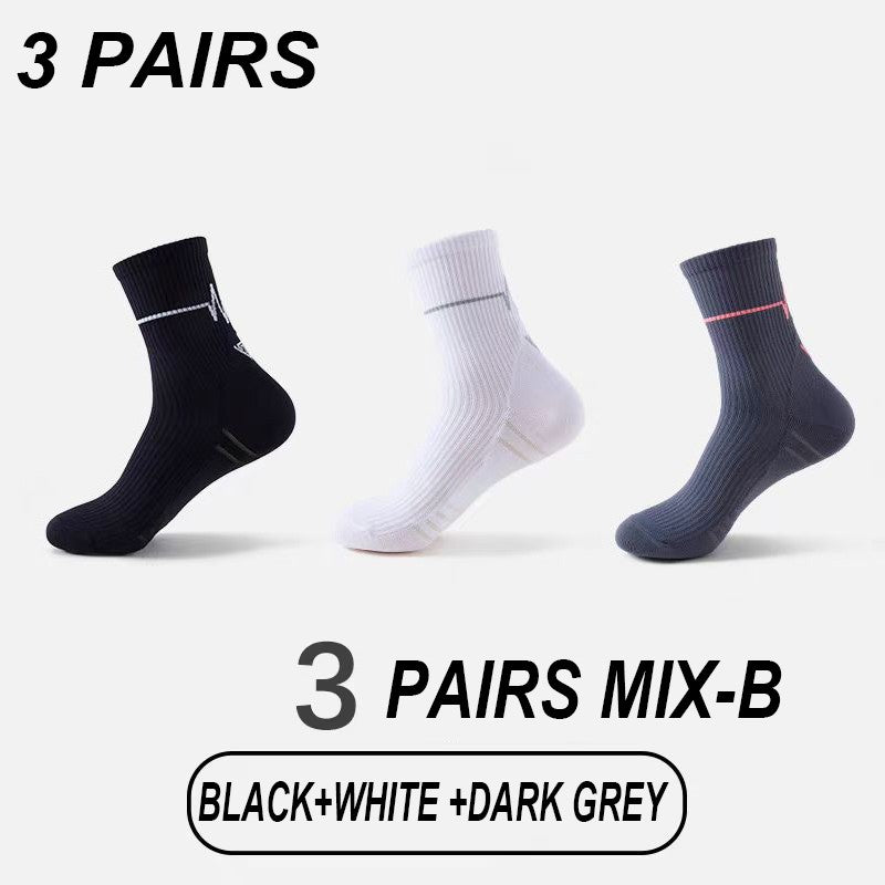 1/3Pair Professional Running Socks Men's Women Marathon Whiteline Cycling Socks Men Lady Sport Running Sports Socks