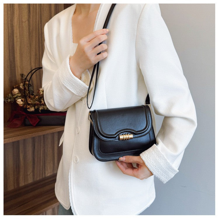 Latest Retro Crossbody Bag for Women High End Fashion Saddle Shoulder Handbag Unique Design