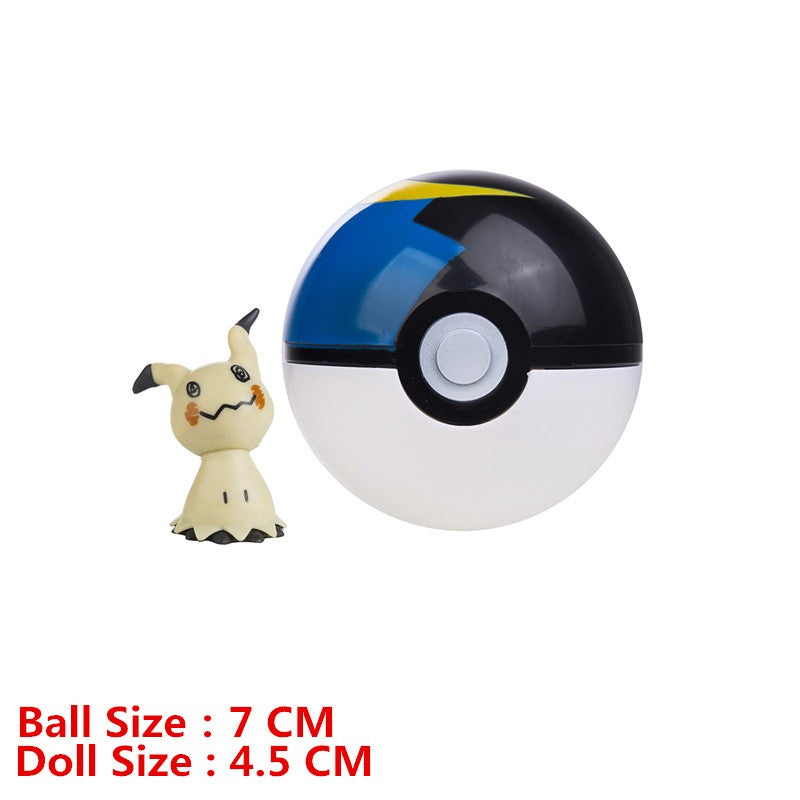 Pokémon Pokeball Com Desenhos Animados Filme Anime Figura Pikachu Charmander Eevee Squirtle Vulpix Qualidade Pet Action Model Brinquedos Presentes