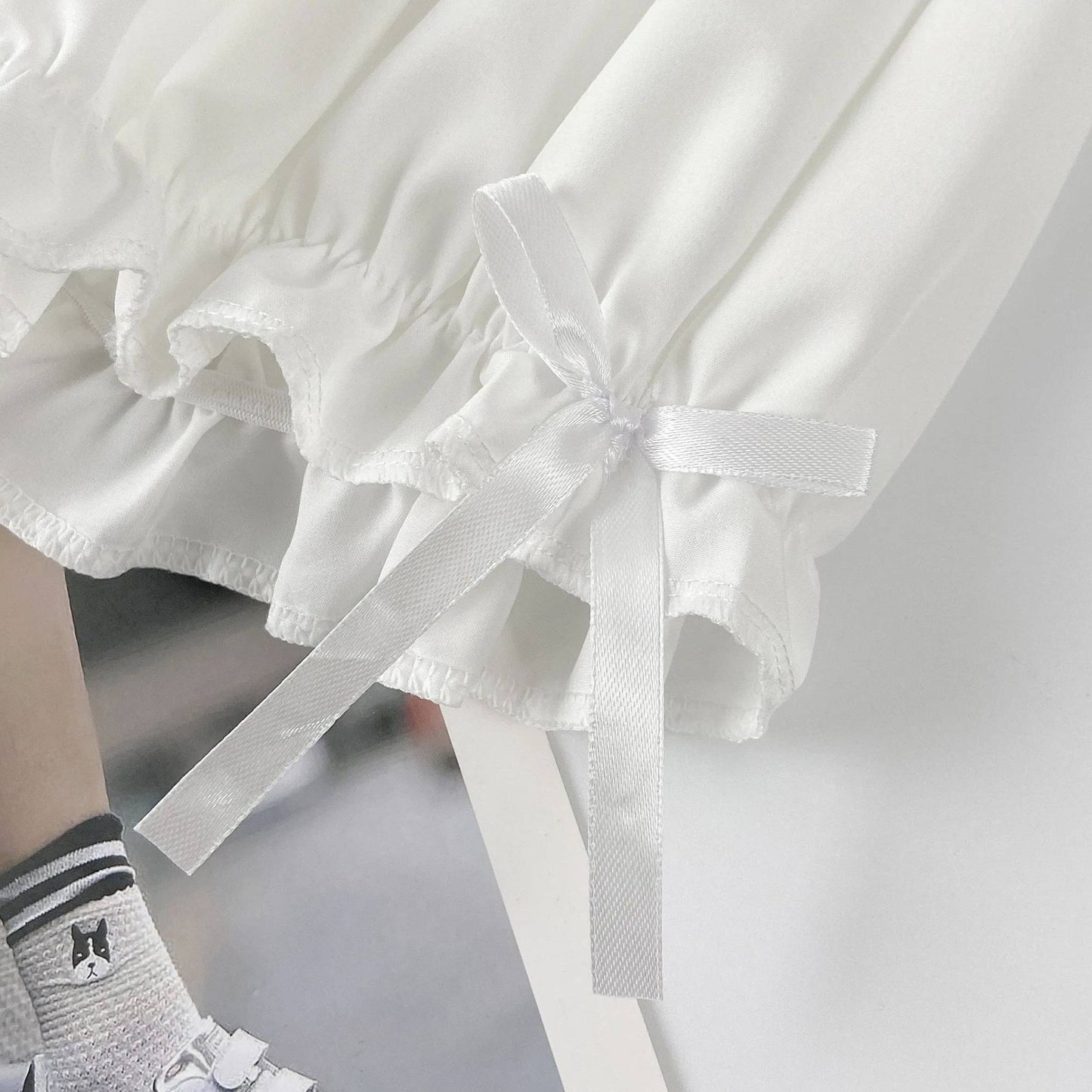 Summer Women's Shorts Bow Lace Thin Anti-exposure JK Lolita Pumpkin Leggings Outerwear Loose Bloomer Shorts Safety Pants