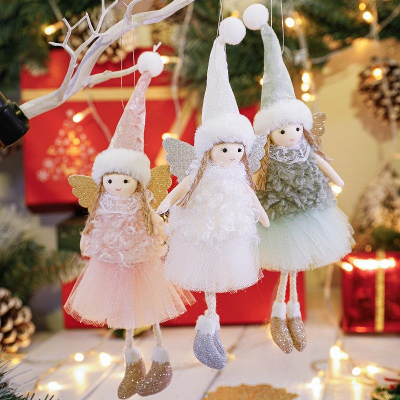 2024 New Year Gift Cute Christmas Angel Doll Xmas Tree Ornament Noel Deco Christmas Decoration for Home Natal Navidad 2023 Decor