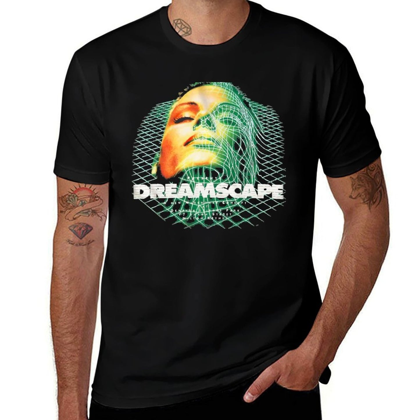 Dreamscape Old Skool Raver Hardcore Techno DnB T-Shirt t shirt for man 100 percent cotton t shirt man plain T-Shirt