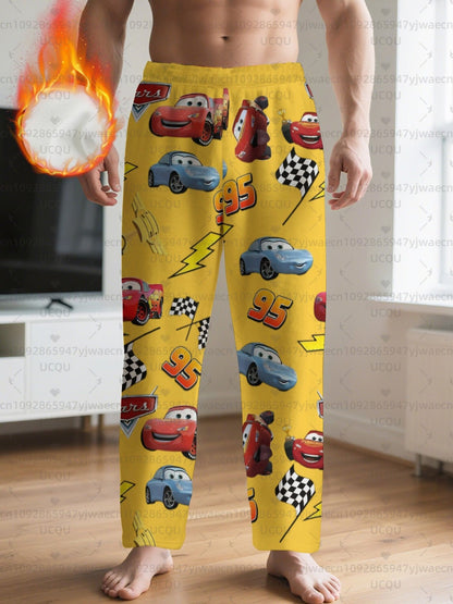 Men's Lightning McQueen Sally Flannel Pajama Pants Christmas Pajama Pants Winter Pajamas Fleece Pajama Women Sleep Pants