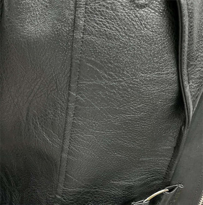 Men Steampunk Faux Leather Vintage Jacket Medieval Trench Coat Long Outwear Winter Gothic Windbreaker Motorcycle Halloween Stage