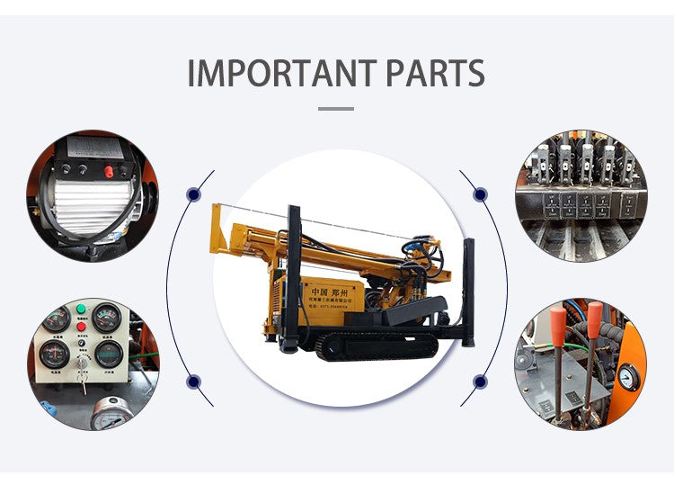 Rotary Blasthole Drill Rig Truck Mounted 200m 300m 500m 600m 800m Deep Borehole Machine Air Water Circulation