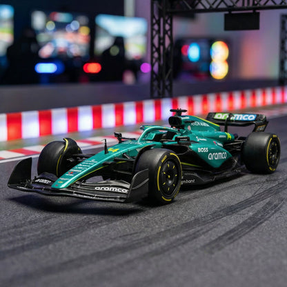 1:18 Aston Martin F1 Nº14 Fórmula Mclaren F1 Nº4 Carro Modelo Diecast de Metal Miniatura Presente de Feriado Enfeites Modernos para Casa