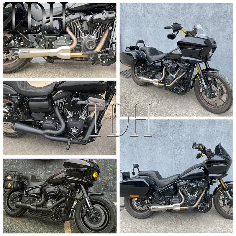 Motorcycle Exhaust Muffle Middle Link Pipe Mid-control Exhaust System For Harley Softail Street Bob Standard FXST FXBBS FXBB 18+