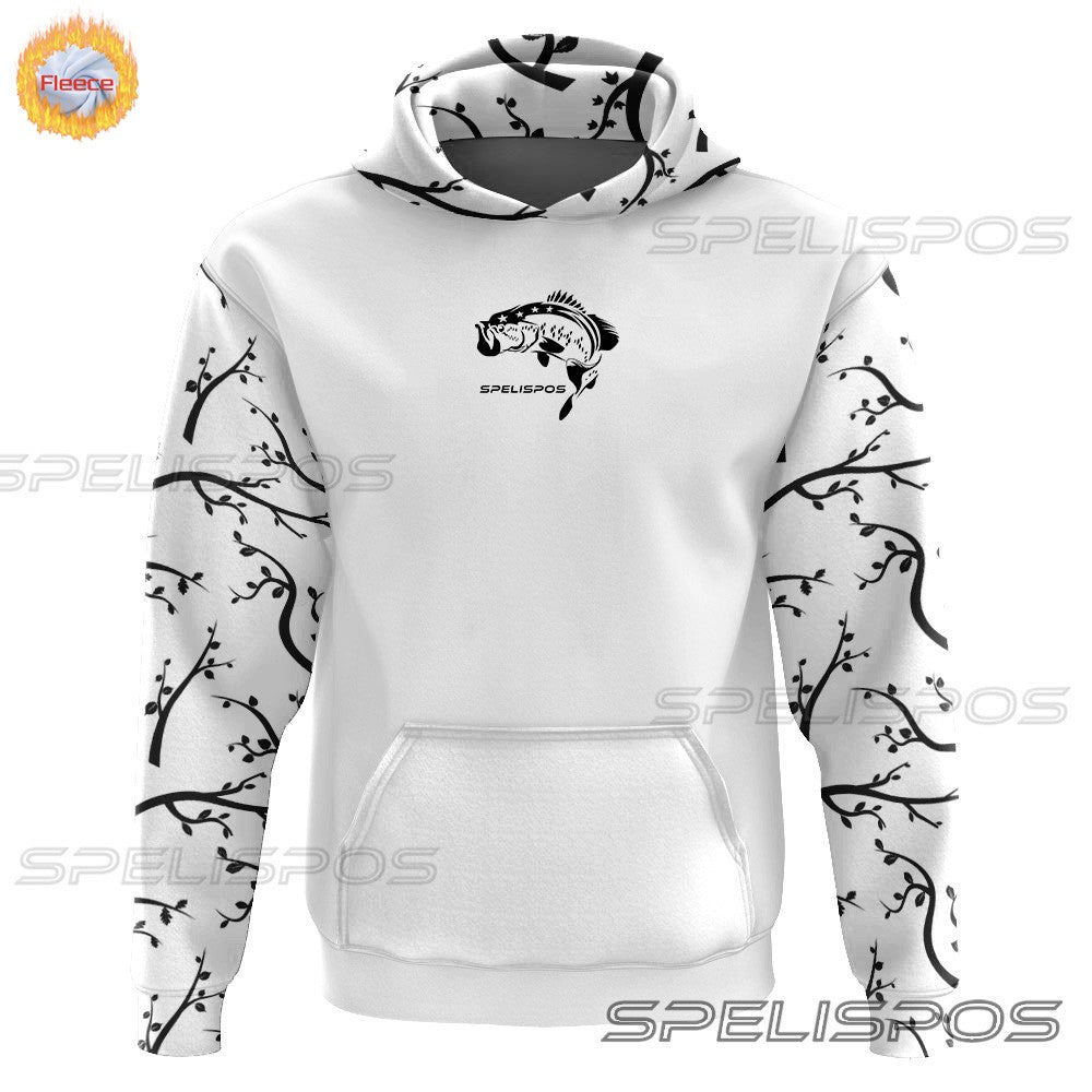 SPELISPOS Roupa de Pesca Masculina Inverno Quente Jaqueta Suéter Casual Esportes ao Ar Livre Manga Longa Roupas com Capuz para Pesca