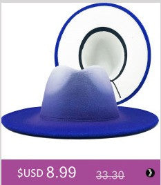 free shipping 2022 new Fashion men fedoras women's fashion jazz hat summer spring black woolen blend cap outdoor casual hat X XL