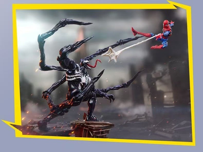 BLOKEES Classe Campeã Homem-Aranha Venom Kit Modelo Boneco de Ação Montável BLOKEES Boneco de Brinquedo Modelo Homem-Aranha Venom