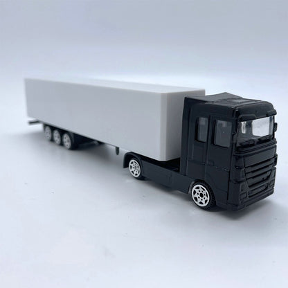 Caminhão Reboque de Contêiner Miniatura de Liga 1:87 Original Diecast 20CM Modelo de Carro de Simulação Clássico Brinquedo Hobby e Colecionáveis