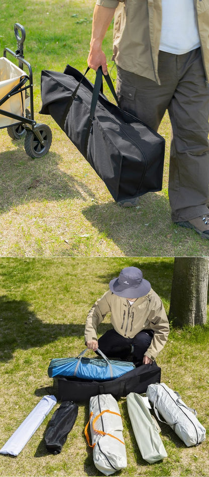 Camping Canopy Pole Storage Bag Wear-Resistant Sundries Holder Large Capacity Multifunction with Handle for Storage Bag