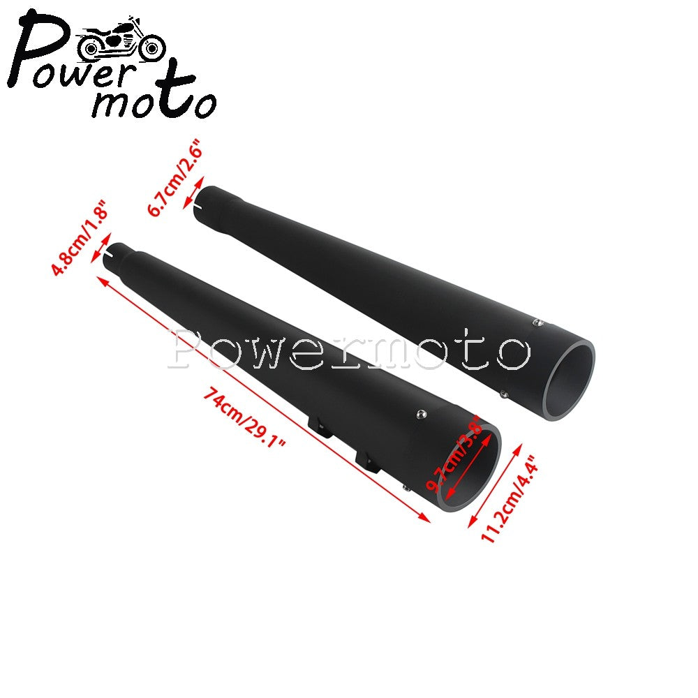 For Harley Touring Street Electra Glide Road King 2017-2023 FLHR FLHX FLTRX FLHTK Motorcycle Slip On Dual Exhaust Mufflers Pipes