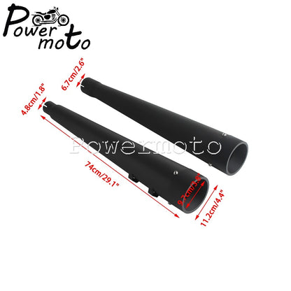 For Harley Touring Street Electra Glide Road King 2017-2023 FLHR FLHX FLTRX FLHTK Motorcycle Slip On Dual Exhaust Mufflers Pipes