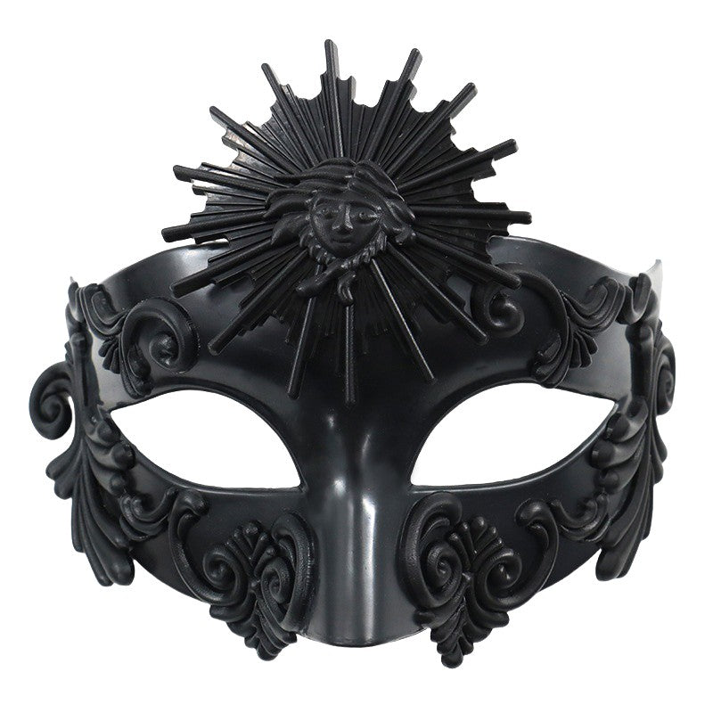 Roman Sun God Steampunk Phantom Masquerade Cosplay Mask Plastic Half Face Men Women Punk Carnival Halloween Props Dance Mask