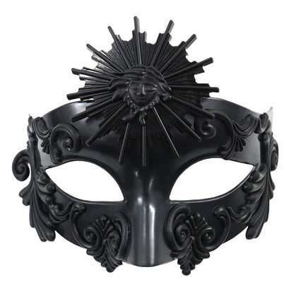 Roman Sun God Steampunk Phantom Masquerade Cosplay Mask Plastic Half Face Men Women Punk Carnival Halloween Props Dance Mask