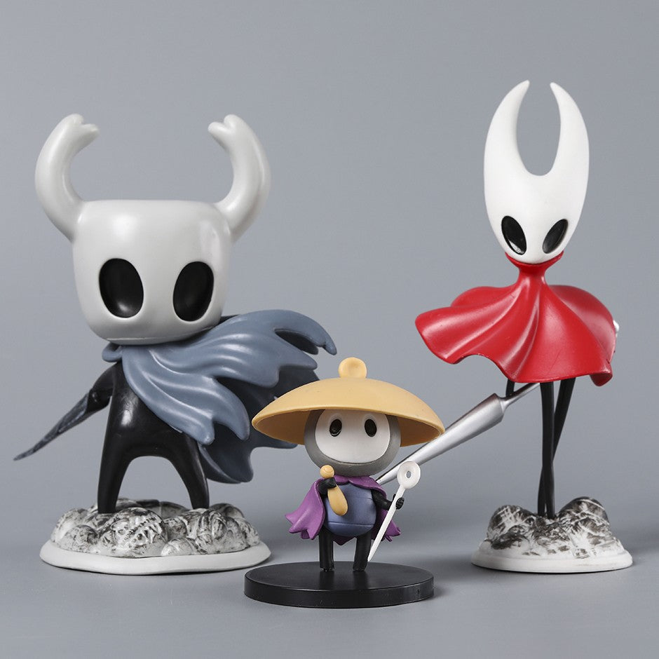 6 pçs/set Hollow Knight Silksong Hornet Sherma Lace Phantom Shakra Figuras Colecionáveis Criativas Brinquedos
