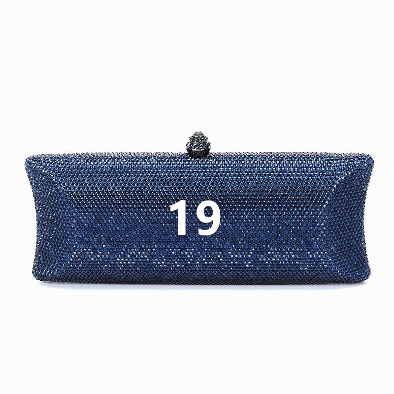 Women Brown/Black/Orange/Red/Purple Rhinestone Clutch Evening Bags Metal Minaudiere Handbag Bridal Purse Wedding Party Clutches