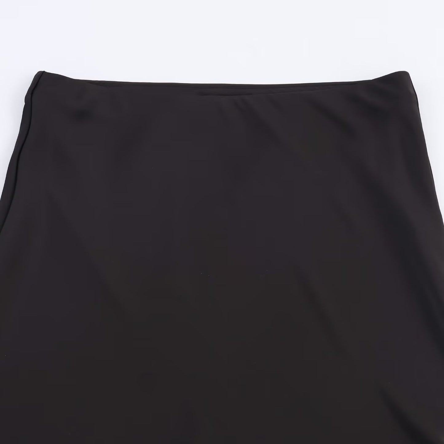 Sexy Satin Half-length Skirt for Women Autumn 2025 Fashionable Trendy Girl Long Skirt A- line Lace Embellished Commute Style