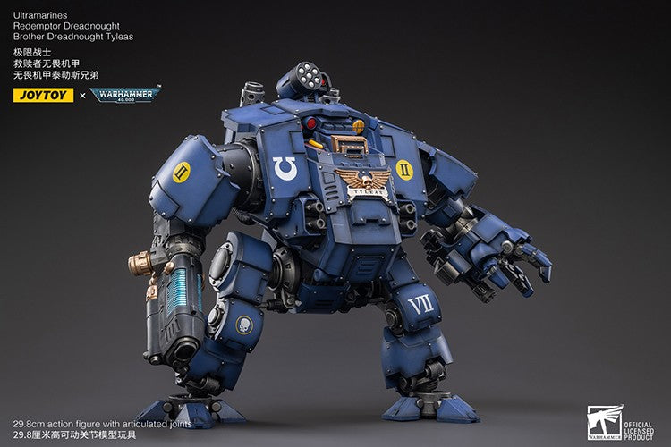 JOYTOY Warhammer 40K 1/18 Action Figure Ultramarines Redemptor Dreadnought Brother Tyleas Brinquedo de Anime de Presente