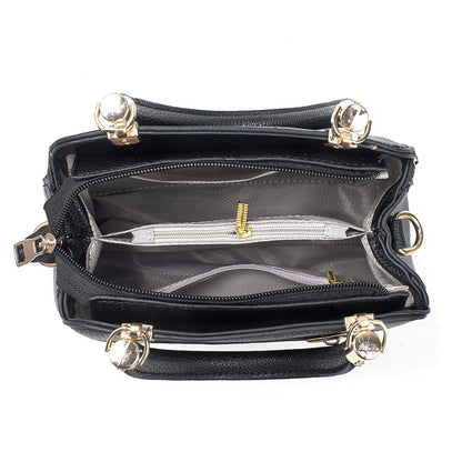 New Soft Leather Luxury Handbags Women's Bags Designer 3 Layer Shoulder Crossbody Sac Ladies Large Capacity Shopping Tote Bags