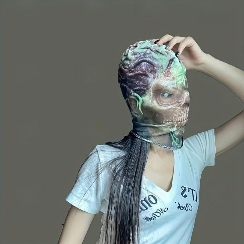 3D Stereoscopic Effect Meets Comfortable Breathability — A Super Realistic Sci-fi 3D Perspective Demon Mask Hood
