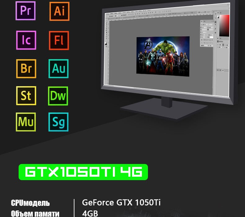 Placa de Vídeo VEINEDA 1050 Ti 4GB GDDR5 128 bit Placa Gráfica para PC Gaming GPU (não RX 580 570)