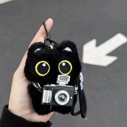 Gothic Bunny Plush Keychain Rabbit Bag Charm Bandage Rabbit Pendant Dark Horror Bunny Doll Keyring Bag Charm Halloween Gifts