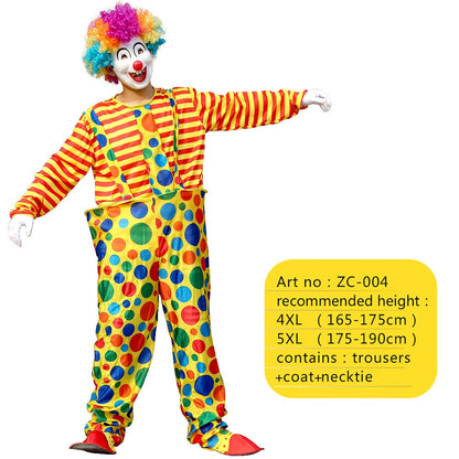 12 Styles Adult Men Costumes Funny Circus Naughty Magician Cosplay Carnival Party Clown Costume Christmas gift surprise party