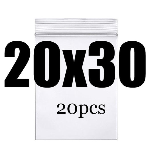 Clear Thick Zip Lock Ziplock Storage Bags Heavy-Duty Transparent Plastic Zip Package Small Jewelry Packing Reclosable Poly Pouch