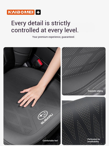 Almofada de Assento Ventilada de Couro para Carro Capa de Assento para Subaru STI Brz Wrx Xv Ascent Forester Outback Impreza Legacy Acessórios