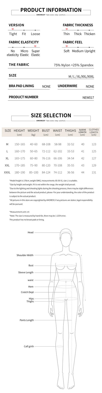 AMORESY Satin Glossy tights colourful Glossy bodysuit Silk Smooth Long sleeved zipper full body suit