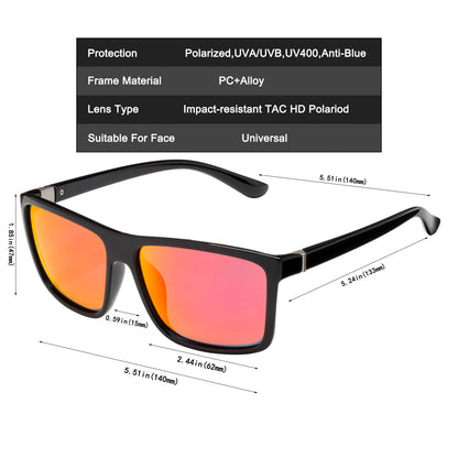New Polarized Driving Brand Designer Sunglasses Luxury Men Aviation Square Sun Glasses Women Vintage Retro Glasses Shades