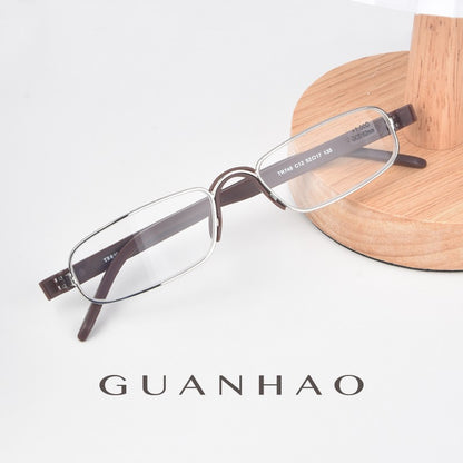 Guanhao Transparent Optical Reading Glasses Man Clear Women Presbyopia Hyperopia Reading Glasses Frame Alloy Ultralight HD View
