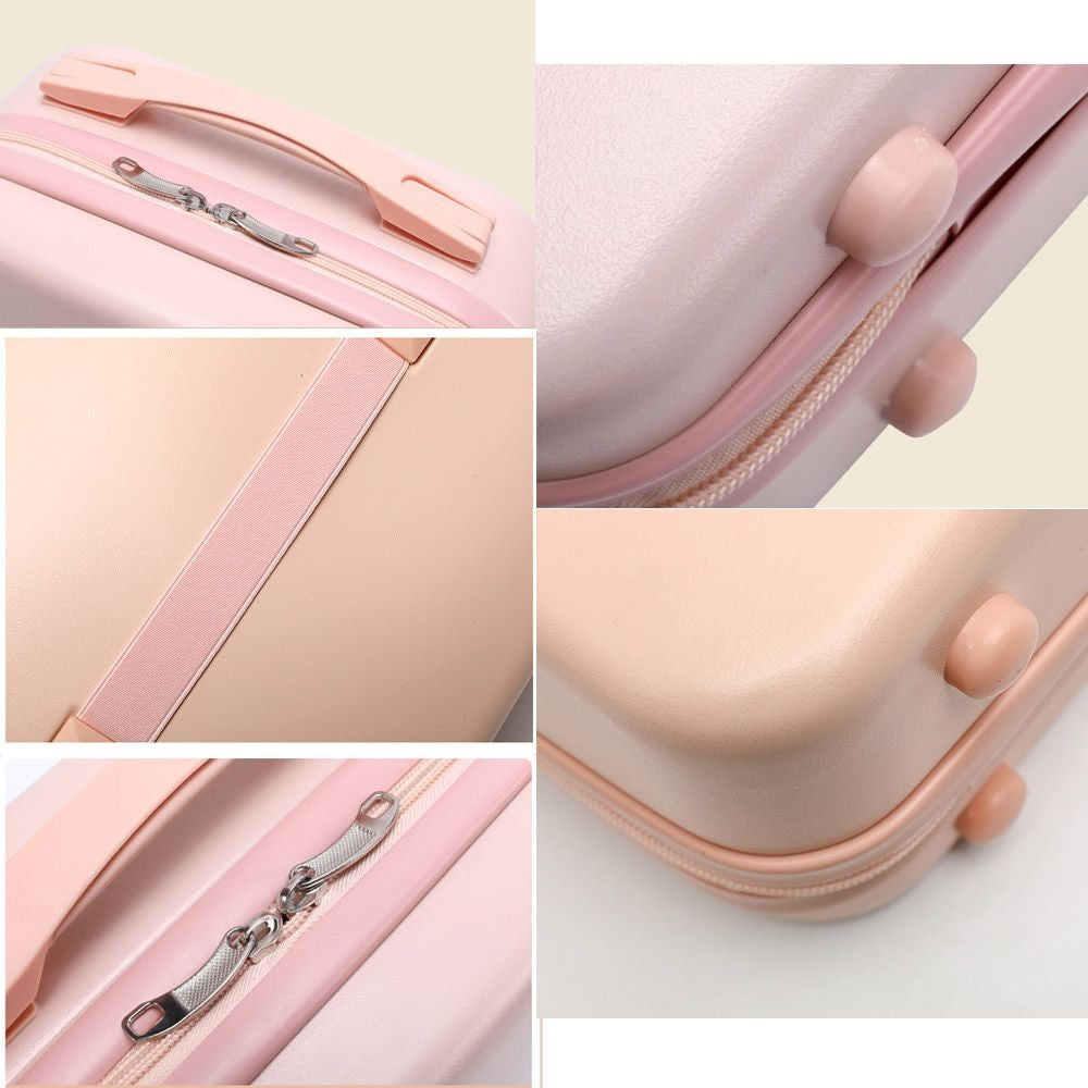 14 Inches Mini Women Carry On Suitcase Short Trip Travel Luggage Make Up Travel Bags